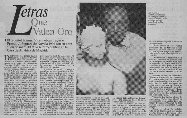 Letras que valen oro  [artículo]