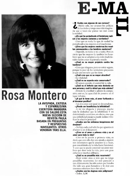 E-Mail. [entrevista]. [artículo] :