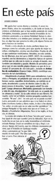 En este país  [artículo] Gerardo Ahumada.
