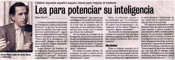 Lea para potenciar su inteligencia  [artículo] Teresa Vera M.