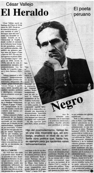 César Vallejo El Heraldo.  [artículo]