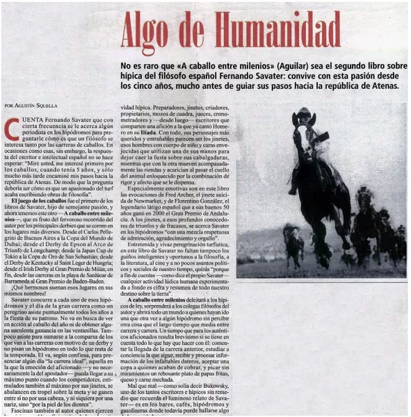 Algo de humanidad  [artículo] Agustín Squella.