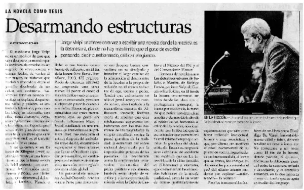 Desarmando estructuras  [artículo] Javier Edward Renard.