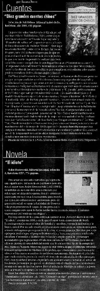 Cuentos  [artículo] Susana Bravo.