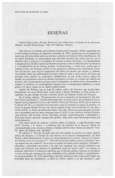 Reseñas.  [artículo]