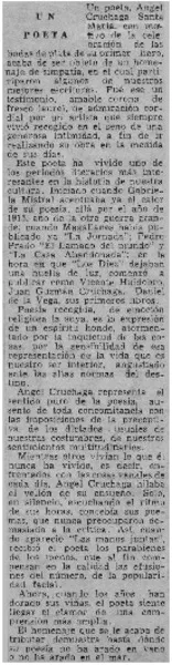Un poeta  [artículo].