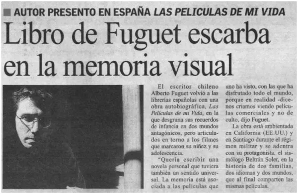Libro de Fuguet escarba en la memoria visual.  [artículo]