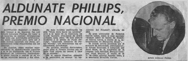 Alduante Phillips, Premio Nacional.  [artículo]