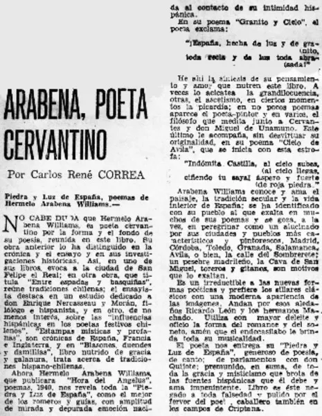 Arabena, poeta cervantino  [artículo] Carlos René Correa.