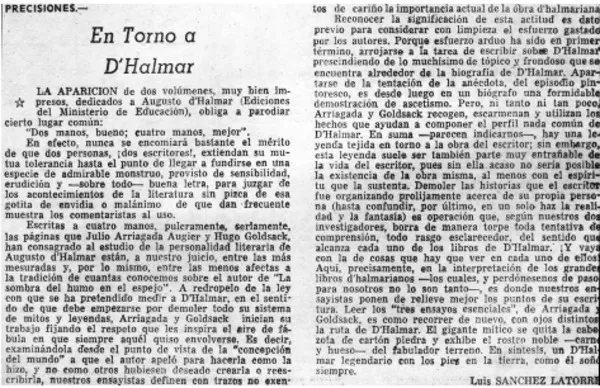 En torno a D'Halmar  [artículo] Luis Sánchez Latorre.