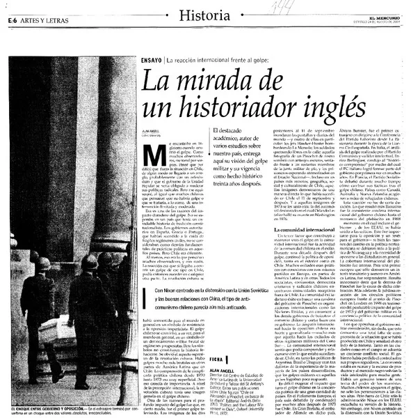 La mirada de un historiador inglés  [artículo] Alan Angell.