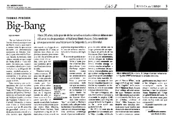 Thomas Pynchon Big-Bang  [artículo] Rodrigo Fresán.