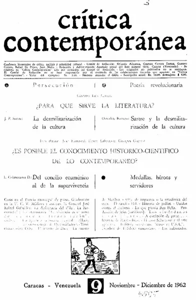 Sartre y la desmilitarización de la cultura.  [artículo] Oswaldo Barreto.