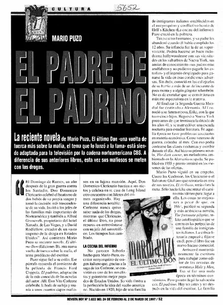 El Padre de el padrino.  [artículo]