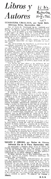 Literatura uruguaya  [artículo] N.F.S.