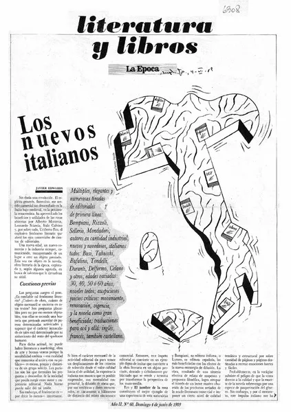 Loa nuevos italianos  [artículo] Edwards Javier.