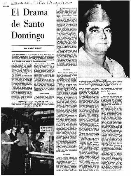 El drama de Santo Domingo  [artículo] Mario Planet.