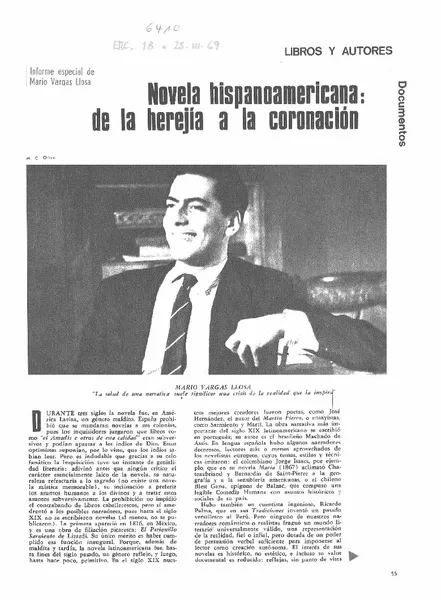 Novela hispanoamericana: de la herejía a la coronación  [artículo].