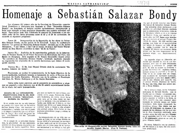 Homenaje a Sebastián Salazar Bondy  [artículo]