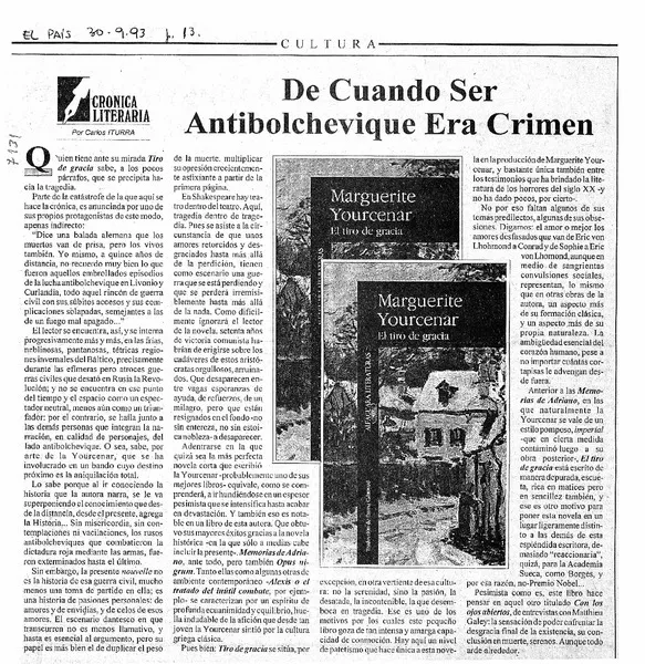 De cuando ser antibolchevique era crimen  [artículo] Carlos Iturra.