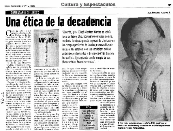 Una ética de la decadencia.  [artículo]