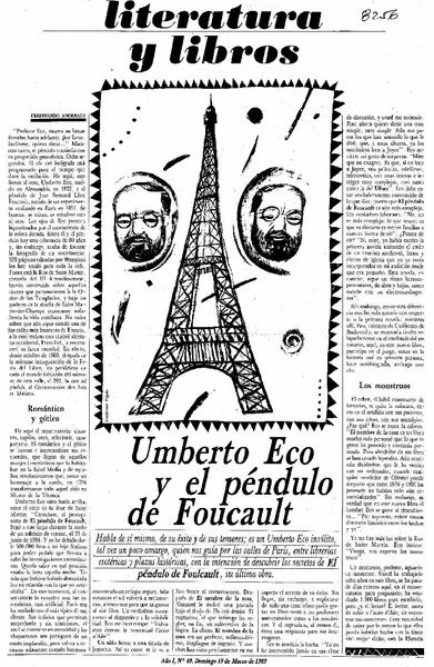 Umberto Eco y el péndulo de Foucault  [artículo] Ferdinando Adornato.