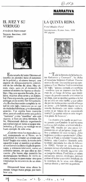 El Juez y su Verdugo.  [artículo]