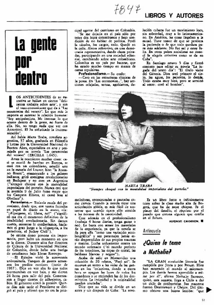 La gente por dentro  [artículo] Alfonso Calderón.