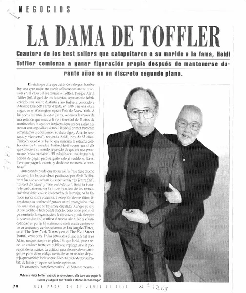 La dama de Toffler.  [artículo]