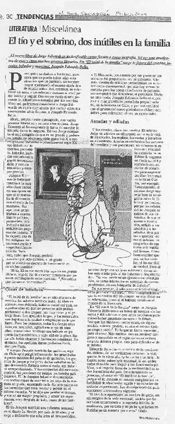 El tío y el sobrino, dos inútiles en la familia  [artículo] Tito Matamala.