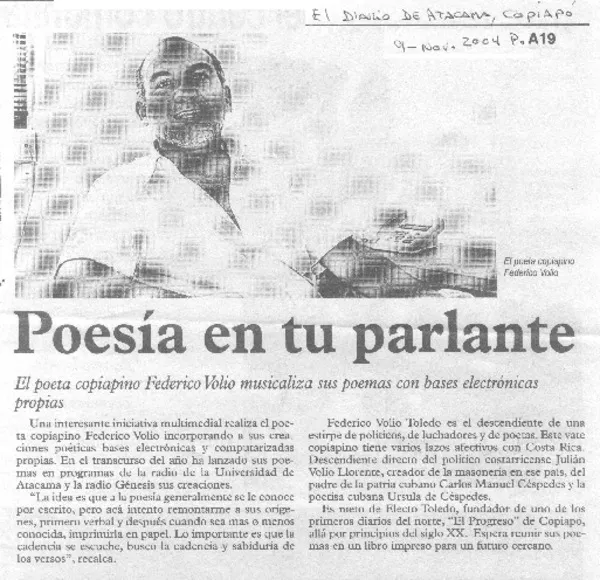 Poesía en tu parlante  [artículo]