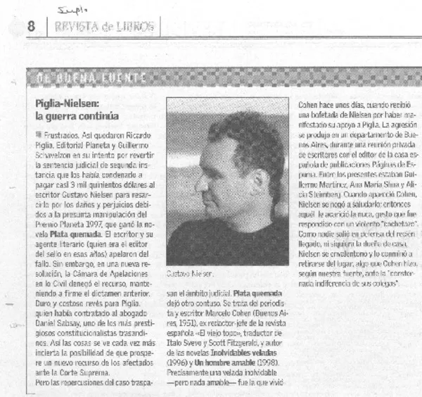 Piglia-Nielsen, la guerra continúa  [artículo]