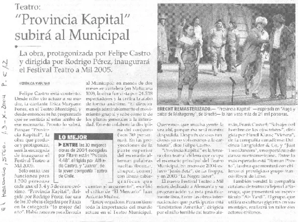 "Provincia Kapital" subirá al Municipal  [artículo]