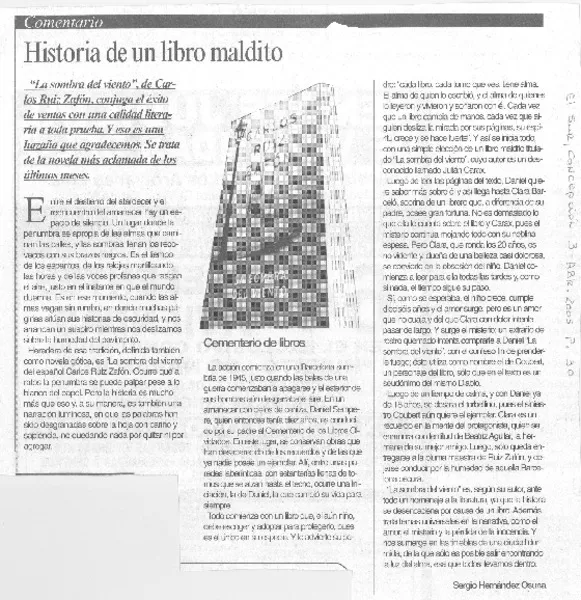 historia de un libro maldito  [artículo] Sergio Hernández Osuna