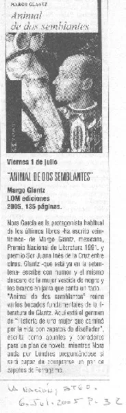 Animal de dos semblantes  [artículo]