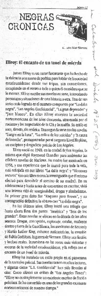 Ellroy: el encanto de un tonel del mierda  [artículo] Ramón Díaz Eterovic