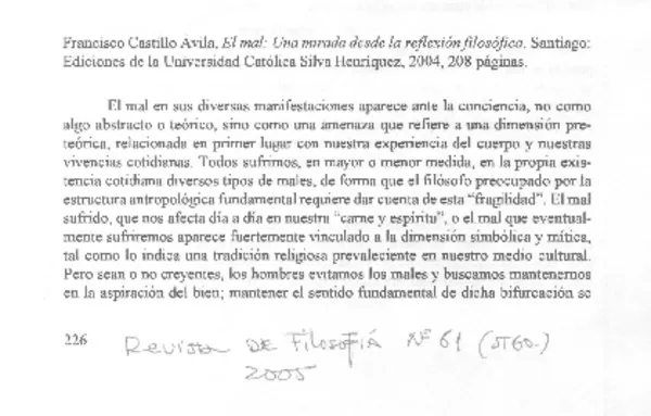 El mal  [artículo] Ricardo Salas Astraín