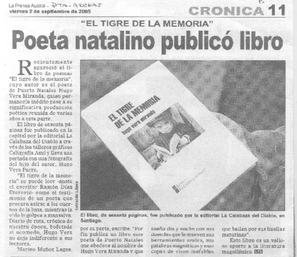 Poeta natalino publicó libro.  [artículo]