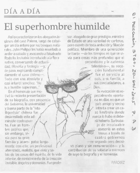 El Superhombre humilde.  [artículo] Pardiez