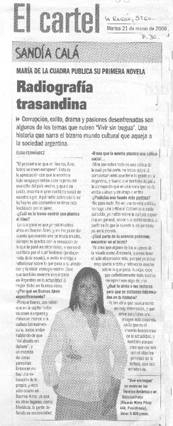 Radiografía transandina (entrevistas) [artículo]Elisa Fernández.
