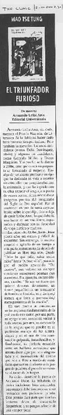 El Triunfador furioso  [artículo].