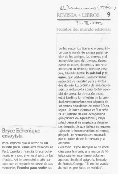 Bryce Echenique ensayista  [artículo]
