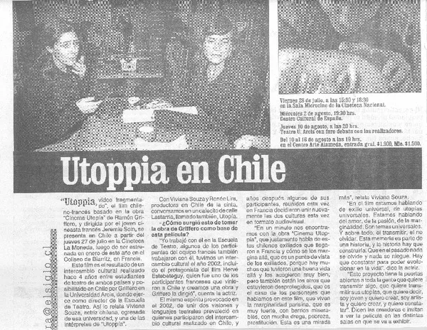 Uttopia en Chile  [artículo]