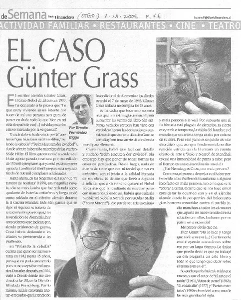 El caso Günter Grass  [artículo] Braulio Fernández Biggs.