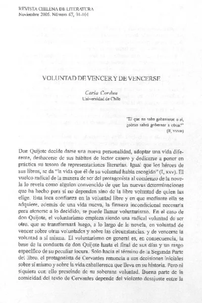 Voluntad de vencer y de vencerse  [artículo] Carla cordua.