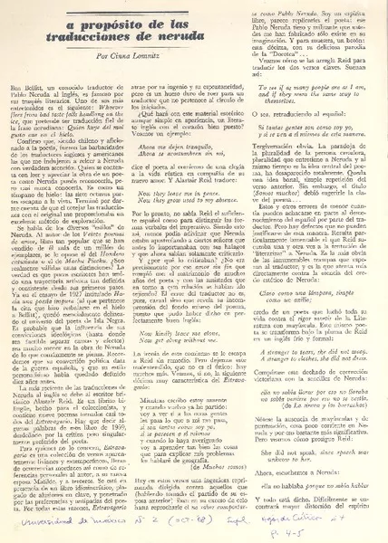 A propósito de las traducciones de Neruda  [artículo] Cinna Lomnitz.
