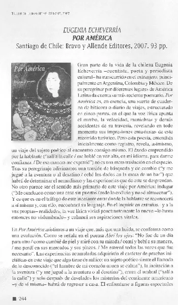 Por América  [artículo] Rocío Rodríguez Ferrer.