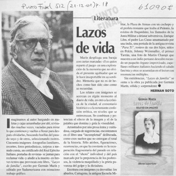 Lazos de familia  [artículo] Hernán Soto