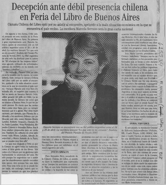Decepción ante débil presencia chilena en Feria del Libro de Buenos Aires  [artículo]
