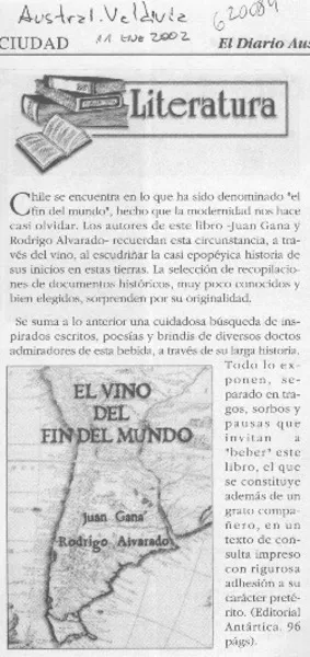 El Vino del fin del mundo  [artículo]